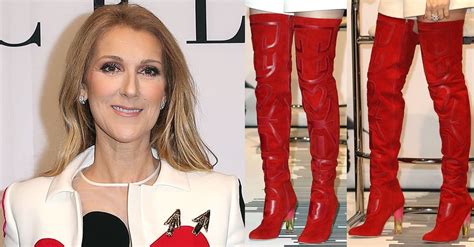 celine dion ysl boots|celine dion sneakers.